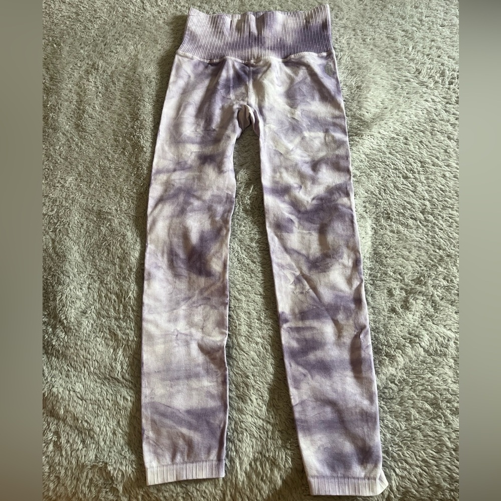 NWOT Free People Movement Purple Athletic Leggings XS/S Good Karma